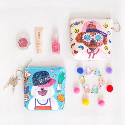 Korea Cute Animal Spoof Cartoon Coin Purse Small Bag Storage Bag Animal Storage Bag Cute Storage Bag NP-HXTQA-102 - CHL-STORE 