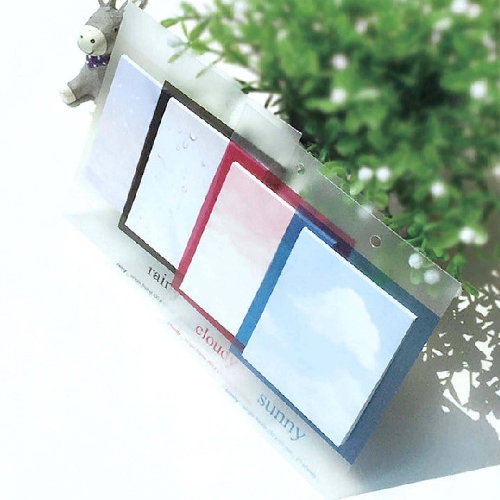 Korea Stationery Climate Notes Four Seasons Window Modeling 4 Styles Random Shipment NP-000104 - CHL-STORE 