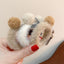 KOREAN CUTE TEDDY BEAR EAR STYLE BOWKNOT PLUSH HAIR RING AC-000020 - CHL-STORE 