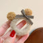 KOREAN CUTE TEDDY BEAR EAR STYLE BOWKNOT PLUSH HAIR RING AC-000020 - CHL-STORE 