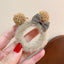 KOREAN CUTE TEDDY BEAR EAR STYLE BOWKNOT PLUSH HAIR RING AC-000020 - CHL-STORE 