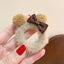 KOREAN CUTE TEDDY BEAR EAR STYLE BOWKNOT PLUSH HAIR RING AC-000020 - CHL-STORE 