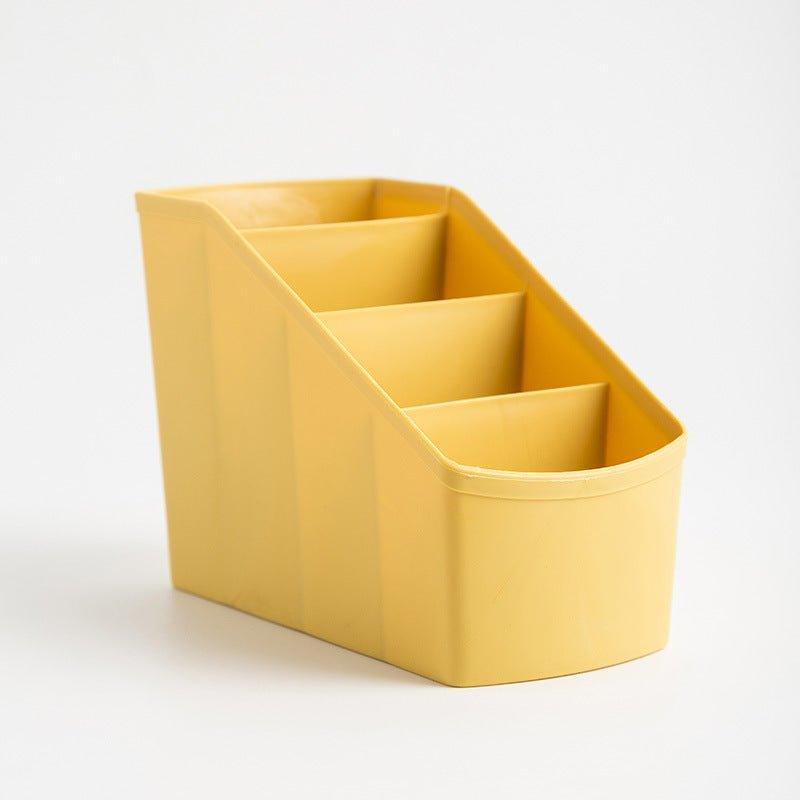 Korean desktop four grid PP storage box trapezoidal storage box multifunctional storage box - CHL-STORE 