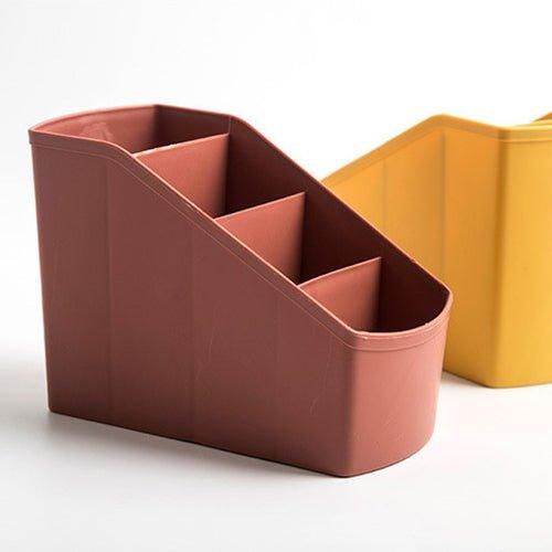 Korean desktop four grid PP storage box trapezoidal storage box multifunctional storage box - CHL-STORE 