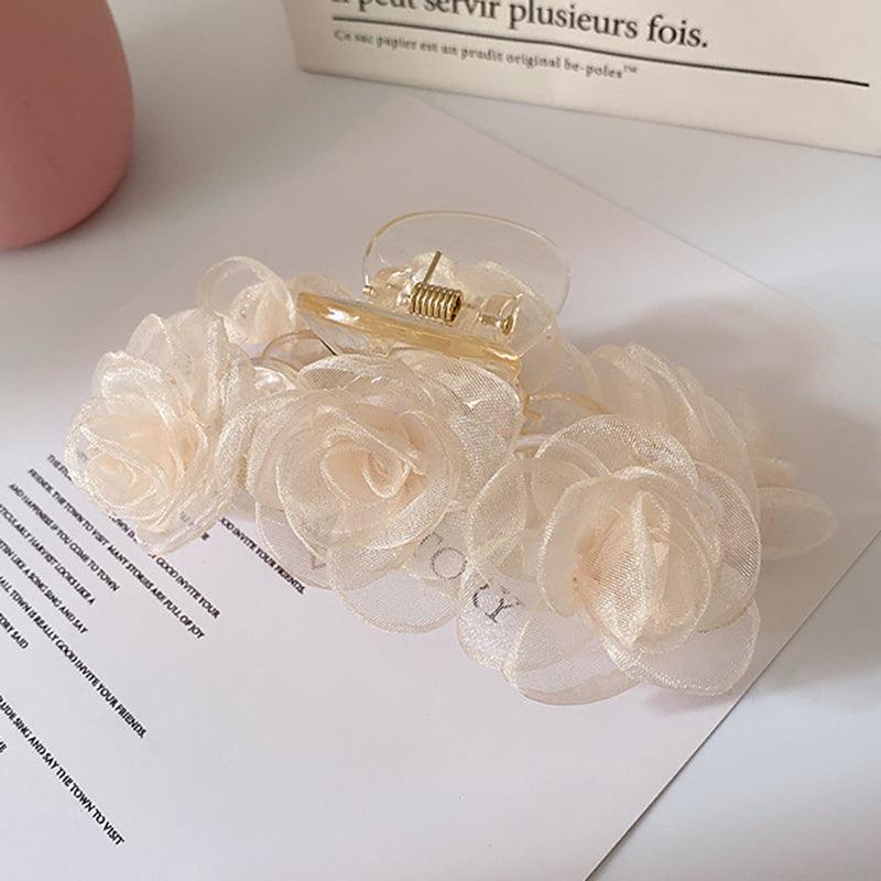 Korean Fairy French minimalist retro Metal Tassel Pearl Large Shark Clip Beauty Salon Exquisite Hair Clip Net Beauty Blonde Fashion Accessories - CHL-STORE 