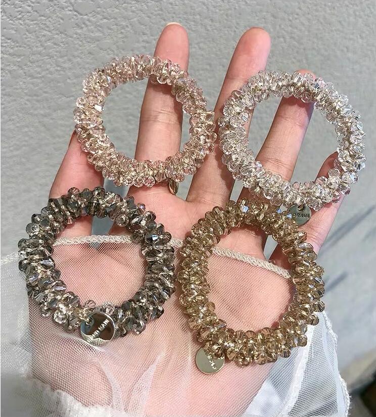 Korean girl hair ring Pearl temperament champagne hair ring hair accessories AC-000003 - CHL-STORE 