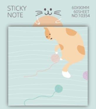 Korean Stationery Cat Illustration Cartoon Notes Cat Notes Cat and Sunset Series NP-000145 - CHL-STORE 