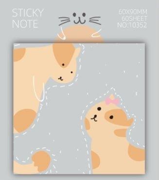 Korean Stationery Cat Illustration Cartoon Notes Cat Notes Cat and Sunset Series NP-000145 - CHL-STORE 