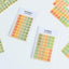 Korean Stationery Merry Morning Colorful Square Translucent Handbook Stickers Decorative Stickers Letters Numbers - CHL-STORE 