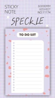 Korean Stationery Simple Cute Texture Memo Notes Grouper Pattern Series NP-000146 - CHL-STORE 