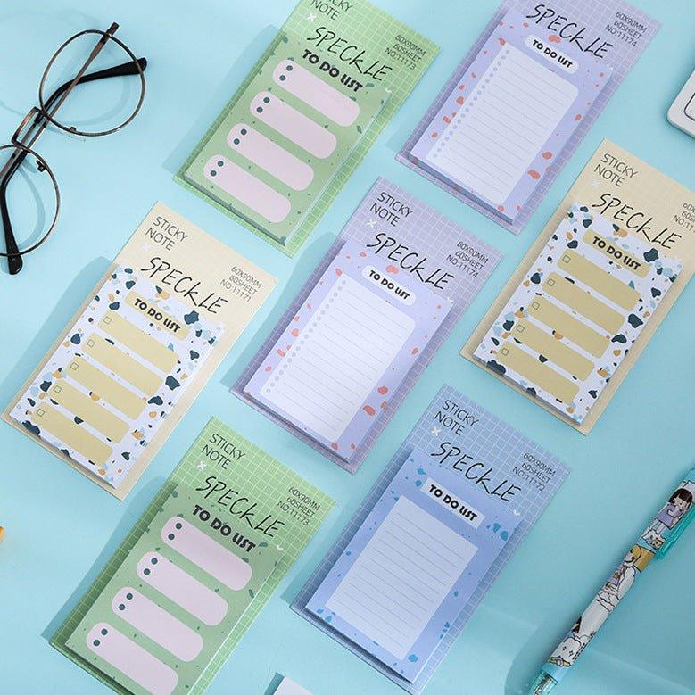 Korean Stationery Simple Cute Texture Memo Notes Grouper Pattern Series NP-000146 - CHL-STORE 