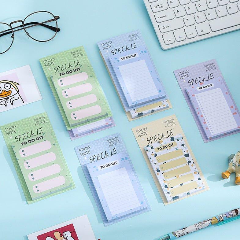 Korean Stationery Simple Cute Texture Memo Notes Grouper Pattern Series NP-000146 - CHL-STORE 