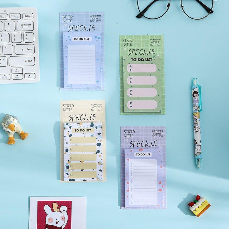 Korean Stationery Simple Cute Texture Memo Notes Grouper Pattern Series NP-000146 - CHL-STORE 