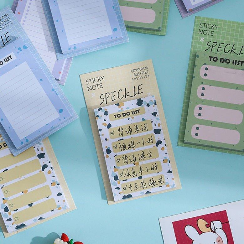 Korean Stationery Simple Cute Texture Memo Notes Grouper Pattern Series NP-000146 - CHL-STORE 