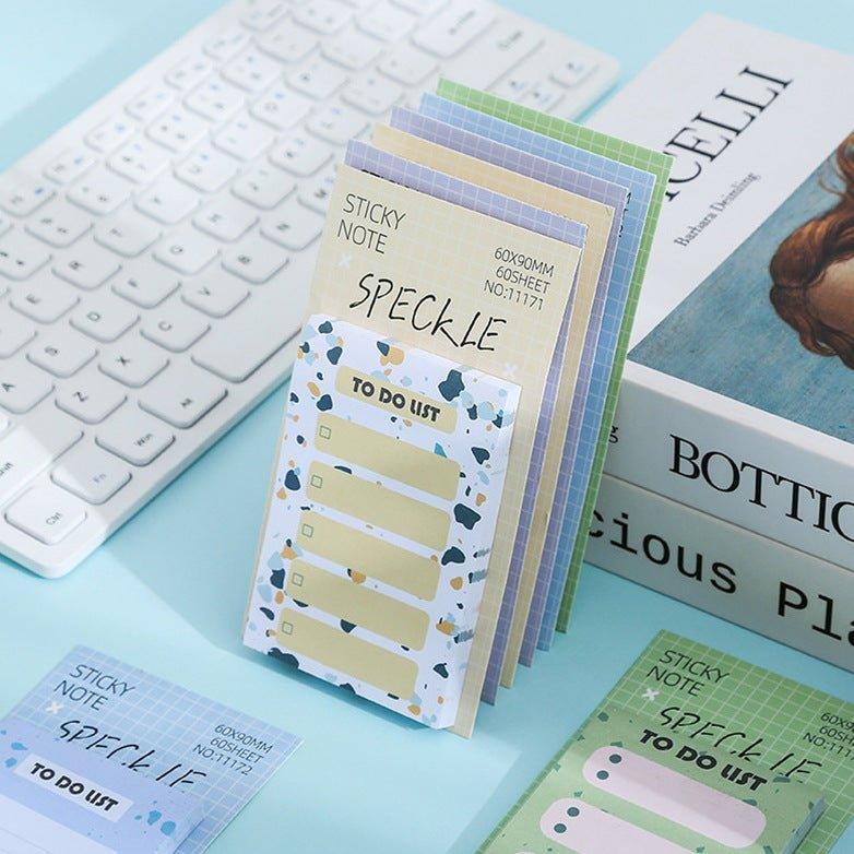 Korean Stationery Simple Cute Texture Memo Notes Grouper Pattern Series NP-000146 - CHL-STORE 