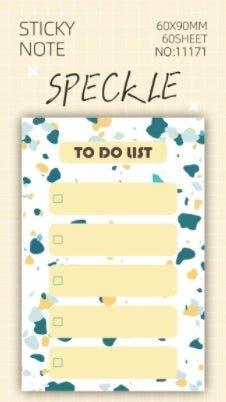 Korean Stationery Simple Cute Texture Memo Notes Grouper Pattern Series NP-000146 - CHL-STORE 