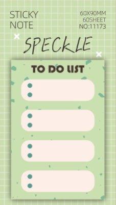 Korean Stationery Simple Cute Texture Memo Notes Grouper Pattern Series NP-000146 - CHL-STORE 