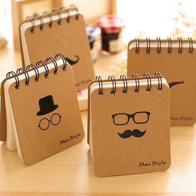Korean stationery small and portable Mr. Beard coil notebook coil book notepad NP-030079 - CHL-STORE 