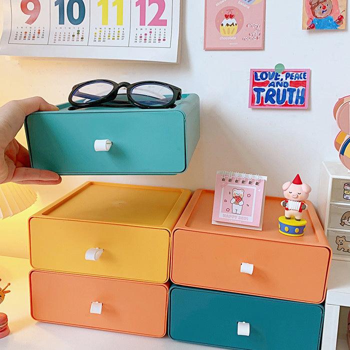 Korean version Morandi color desktop multi-layer storage box large-capacity storage NP-020015 - CHL-STORE 