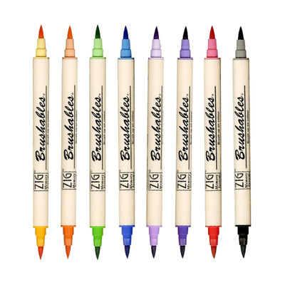Kuretake double head marker water-based marker dark and light two-color MS-7700 - CHL-STORE 