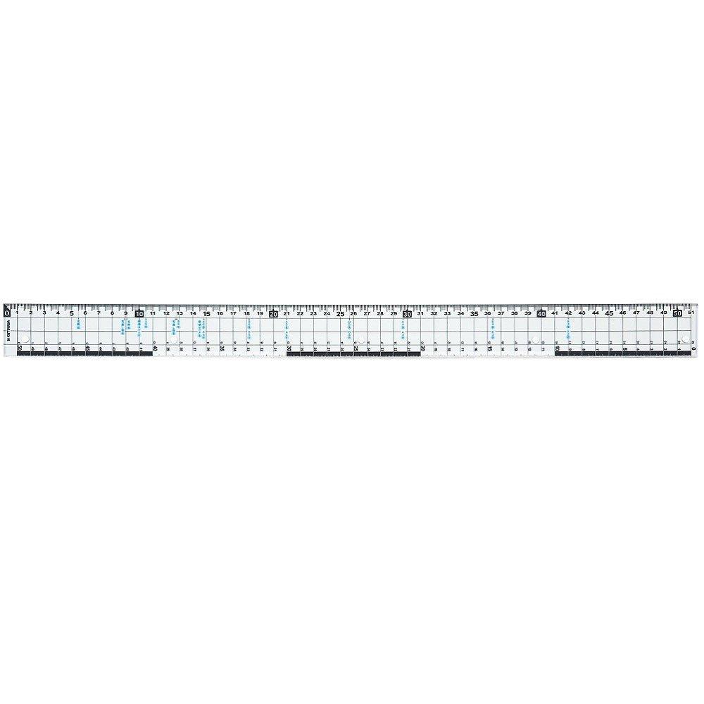 KUTSUWA HiLiNE Rule 51cm 19cm Ruler Long Ruler Marking Ruler Iron Edge Ruler KB018 KB015 - CHL-STORE 