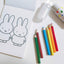 Kutsuwa MF66 A5 A6 Miffy Graffiti Book Six-color Pencil Holder Set Miffy Coil Drawing Book Miffy Around - CHL-STORE 