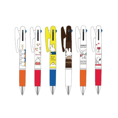 KUTSUWA x UNI jetstream 0.5mm Snoopy Miffy Rabbit 3-color oil-based pen multi-color pen - CHL-STORE 