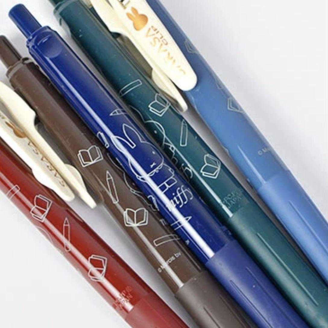 KUTSUWA X ZEBRA Zebra SARASA Miffy Rabbit Snoopy Retro Color 5 Into Group 5 Color Set - CHL-STORE 