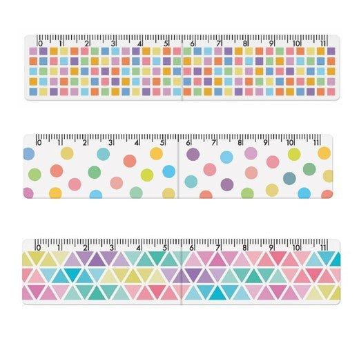 Kyoei BMR-11-02 foldable magnet bookmark ruler 11CM dual-use ruler cute point - CHL-STORE 
