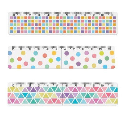 Kyoei BMR-11-02 foldable magnet bookmark ruler 11CM dual-use ruler cute point - CHL-STORE 