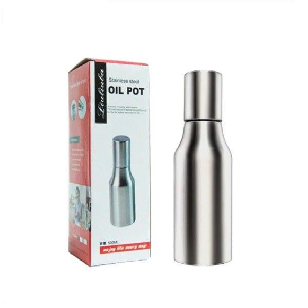 Large-capacity thickened stainless steel straight oiler kitchen supplies seasoning bottle 500ml 750ml LI-000006 - CHL-STORE 