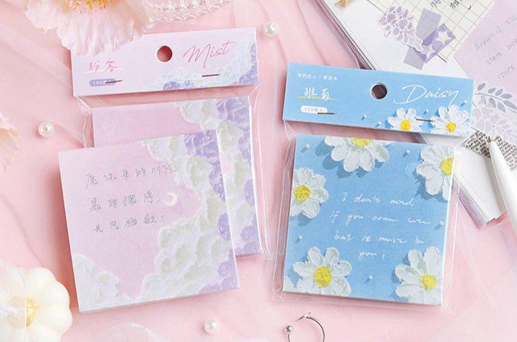 Letter Lover's Notebook Four Seasons Painting Series Spring Flowers Decorative Note Paper Note Paper NP-030026 - CHL-STORE 