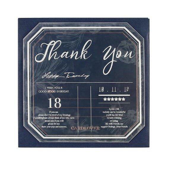 Letter lovers acrylic transparent texture bronzing series creative message card message card acrylic card NP-H7TIY-502 - CHL-STORE 