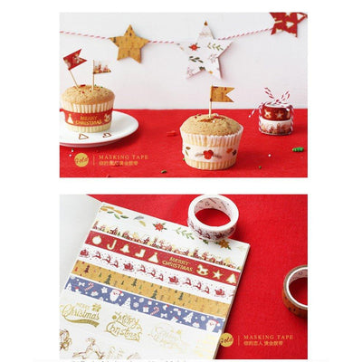 Letter Lovers Christmas Santa Claus Elk Festive Atmosphere Decoration Wrapping Gifts Decorative Tape Washi Tape Paper Tape NP-H7TAY-0302 - CHL-STORE 