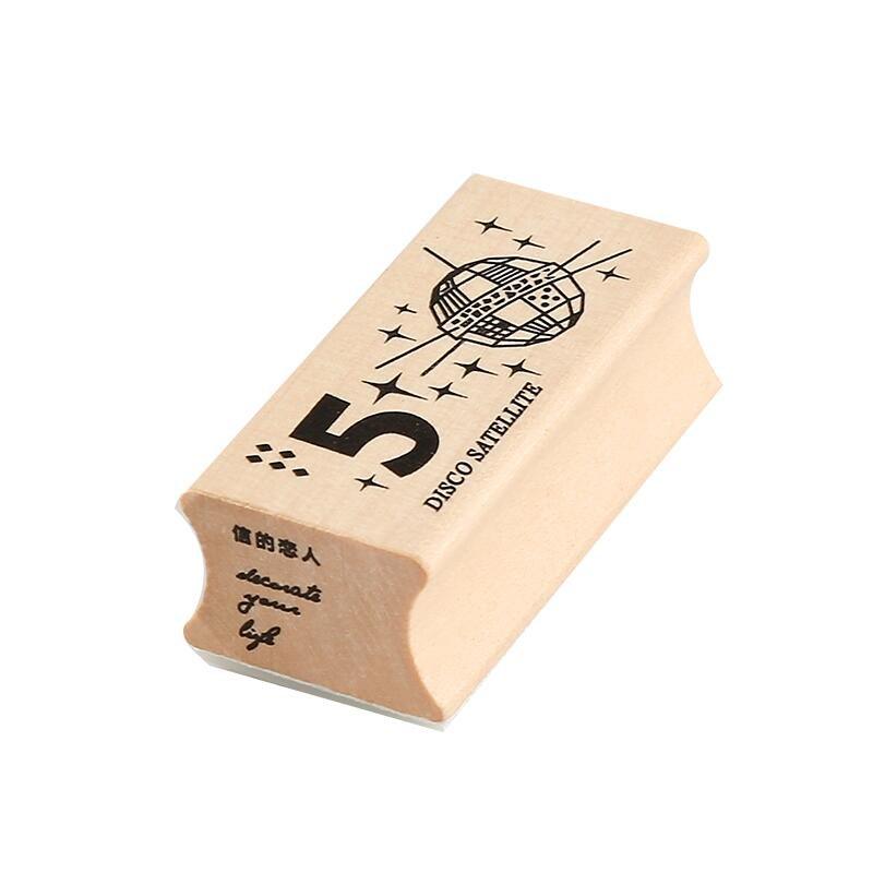 Letter Lovers Mystery of the Wooden Universe Log Rubber Stamps Handbook Stamps Business Supplies NP-H7TGI-601 - CHL-STORE 