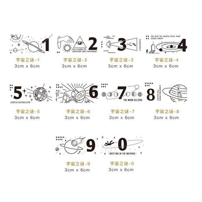 Letter Lovers Mystery of the Wooden Universe Log Rubber Stamps Handbook Stamps Business Supplies NP-H7TGI-601 - CHL-STORE 
