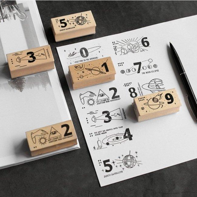 Letter Lovers Mystery of the Wooden Universe Log Rubber Stamps Handbook Stamps Business Supplies NP-H7TGI-601 - CHL-STORE 
