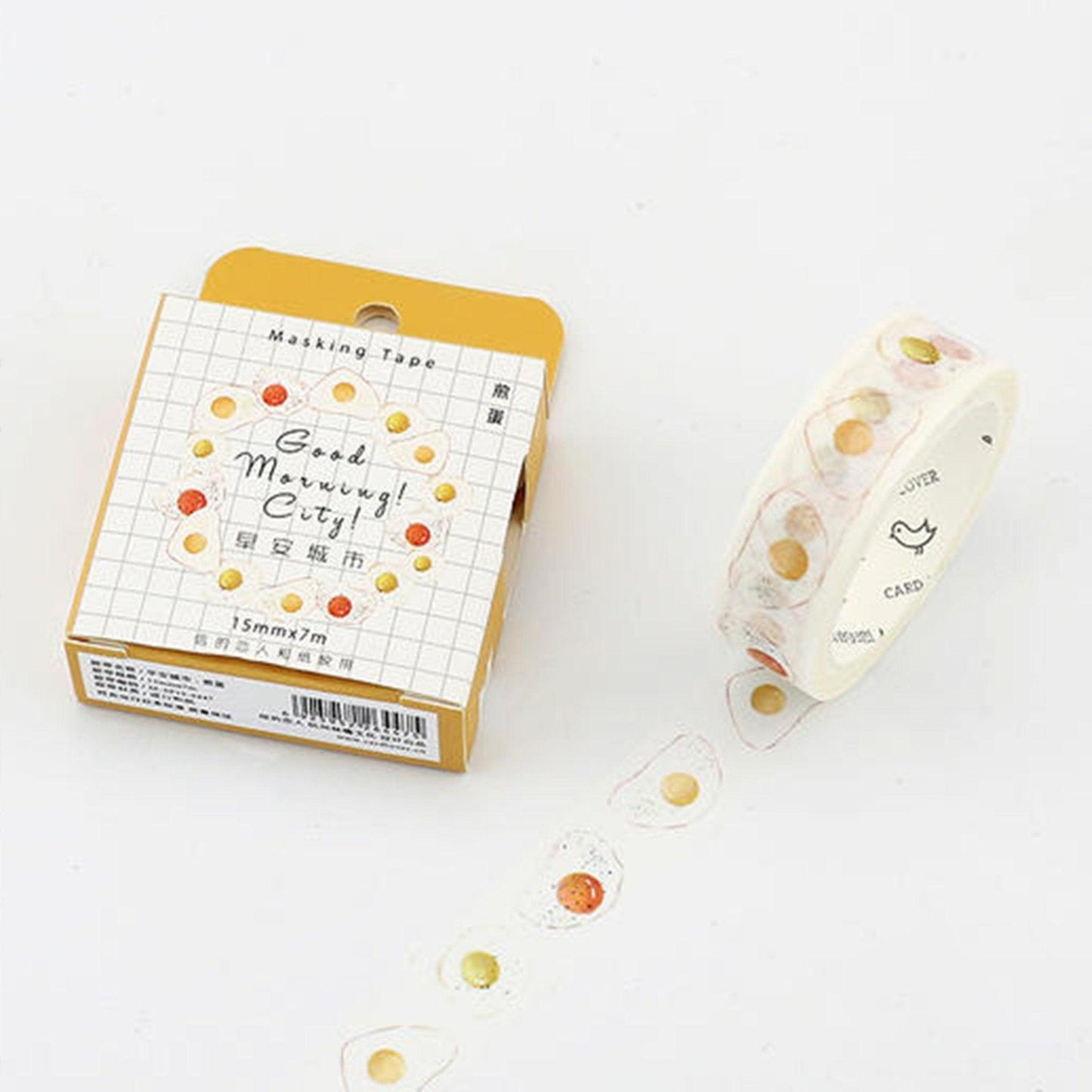 Letter Lovers Small Fresh Breakfast Fruit City Good Morning City Decoration Handbook Washi Tape Paper Tape NP-H7TIW-003 - CHL-STORE 
