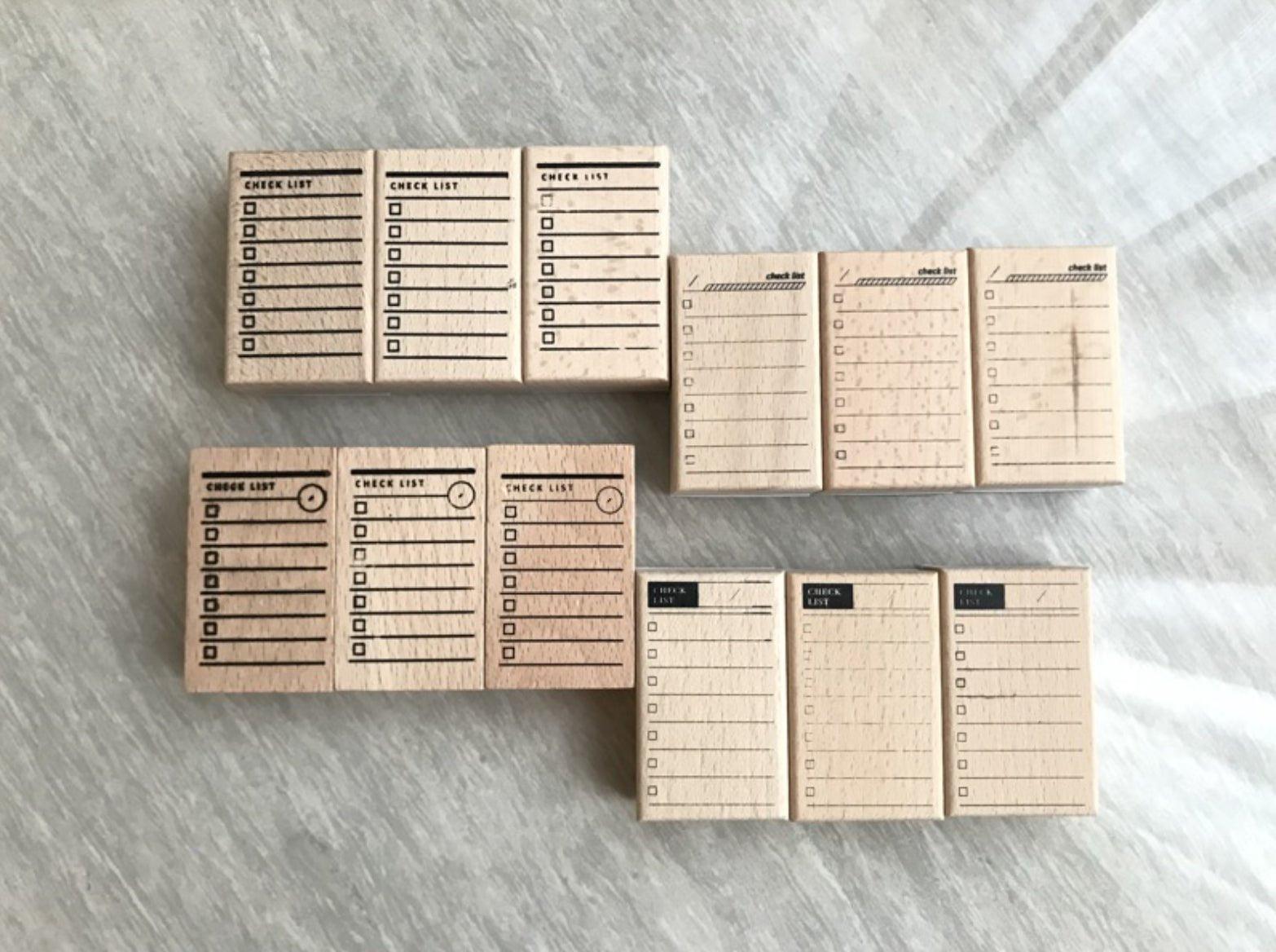 Letter Lovers Wooden Stamp Texture Log Rubber DIY Symbol Stamp Wooden Stamp Mark Stamp NP-H7TAY-6 - CHL-STORE 