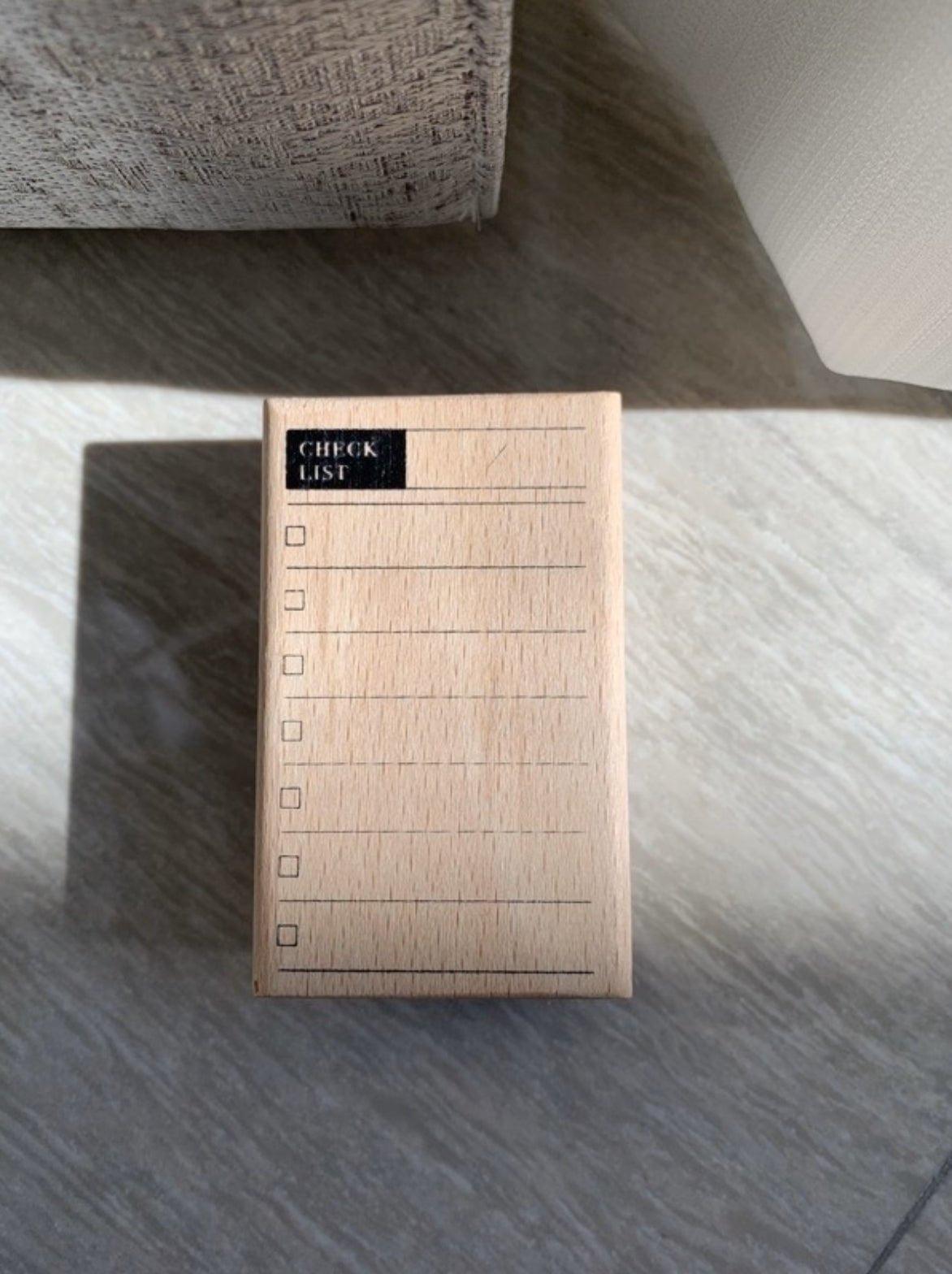 Letter Lovers Wooden Stamp Texture Log Rubber DIY Symbol Stamp Wooden Stamp Mark Stamp NP-H7TAY-6 - CHL-STORE 