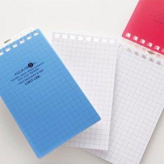 LIHIT LAB. AQUA DROPS 8 hole pocket A7 square eye notebook - CHL-STORE 