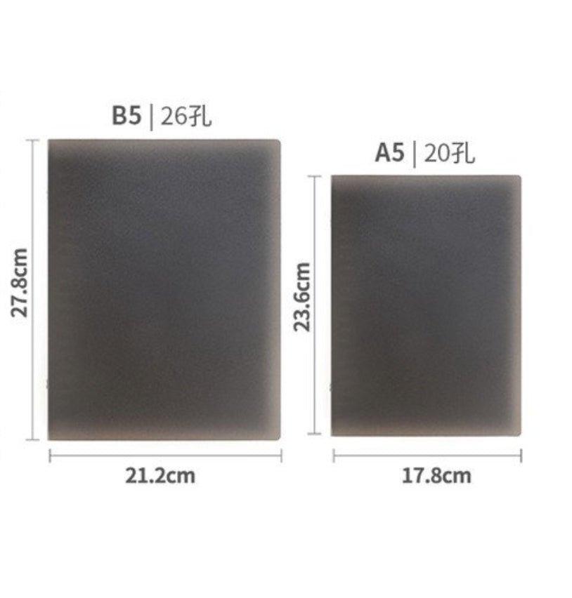 Loose-leaf book case B5 A5 26 holes 20 holes large capacity notebook NP-070017 - CHL-STORE 