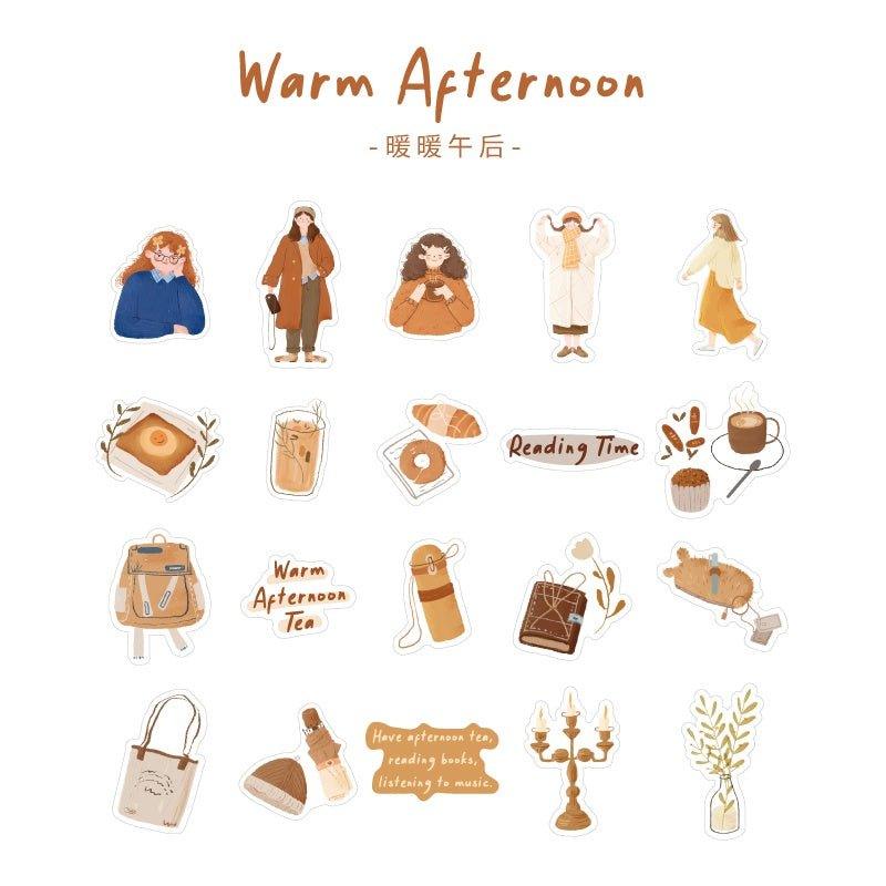 Lovers of Letters Daily Sticker Pack Character Sticker Pack Decorative Sticker Pack Quietly Walk Through the Seasons Series - CHL-STORE 