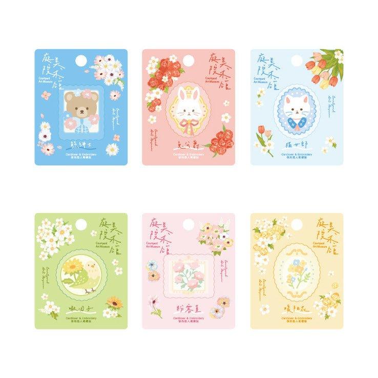 Lovers of Letters Garden Art Museum Series Dreamy Decorative Lace Embroidery Stickers NP-000064 - CHL-STORE 