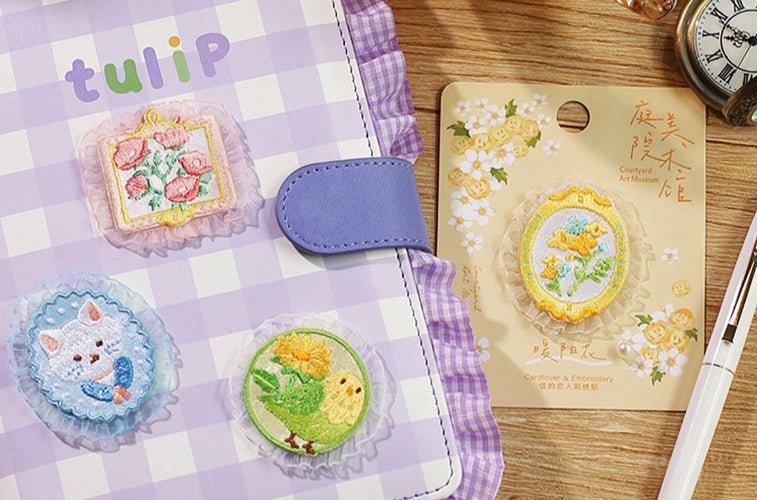 Lovers of Letters Garden Art Museum Series Dreamy Decorative Lace Embroidery Stickers NP-000064 - CHL-STORE 