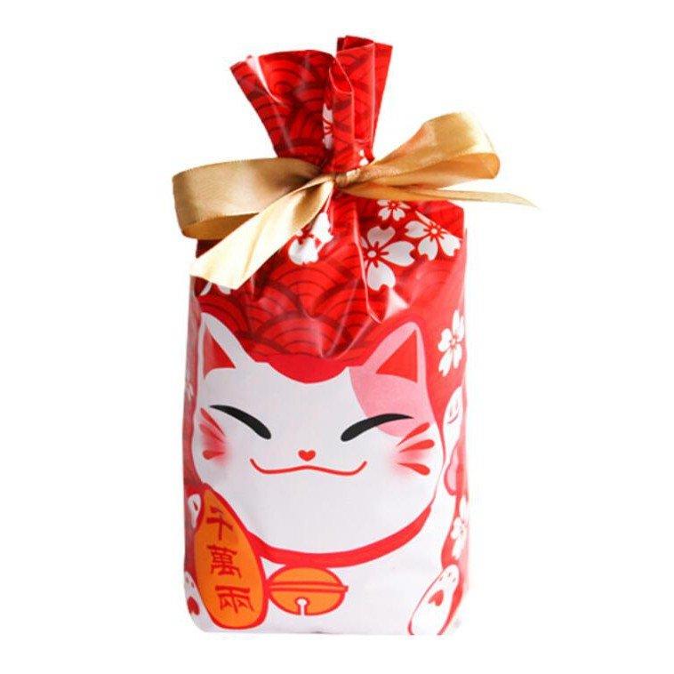 Lucky Cat Drawstring Bag Packing Drawstring Bag Drawstring Bag Baking Bag Biscuit Bag Candy Bag Gift Bag 50pcs NP-H3SAM-905 - CHL-STORE 