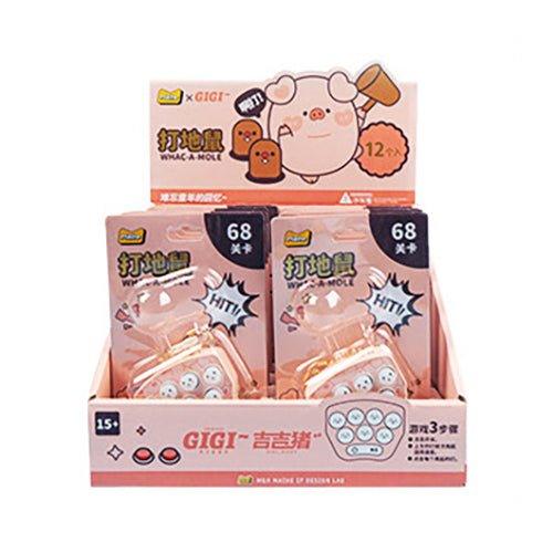 Maihe Mini Handheld Gopher Machine Stress Relief Toys Key Ring Jiji Pig Series TO-040003 - CHL-STORE 