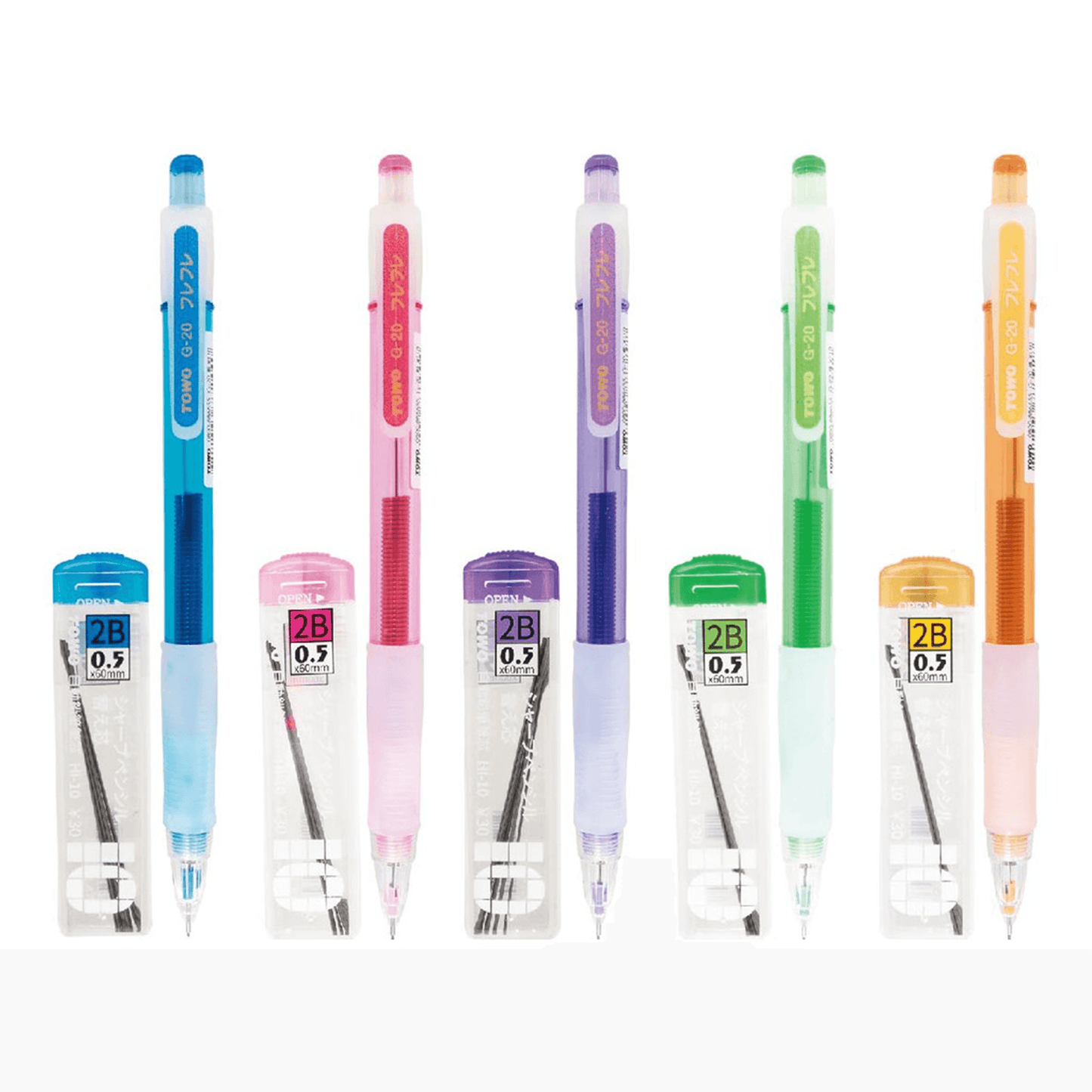 Mechanical Pencil + Refill TOWO Rocker Pen Stationery Student Teenager School Office' 0.5mm 2B Value Combination G-20 - CHL-STORE 