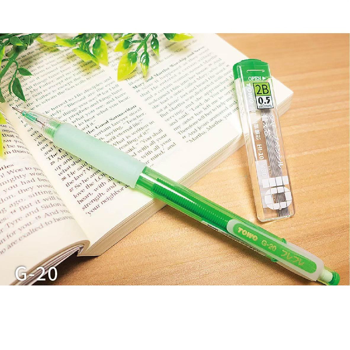 Mechanical Pencil + Refill TOWO Rocker Pen Stationery Student Teenager School Office' 0.5mm 2B Value Combination G-20 - CHL-STORE 