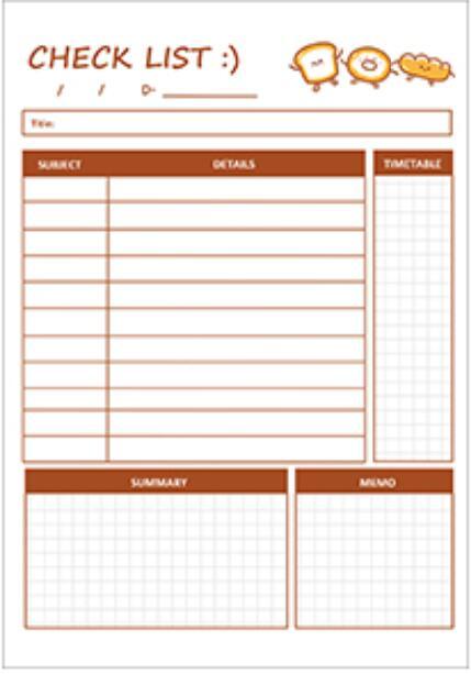 Message Notebook MEMO LIST NOTE Note Paper 101 Collection Series NP-030010 - CHL-STORE 